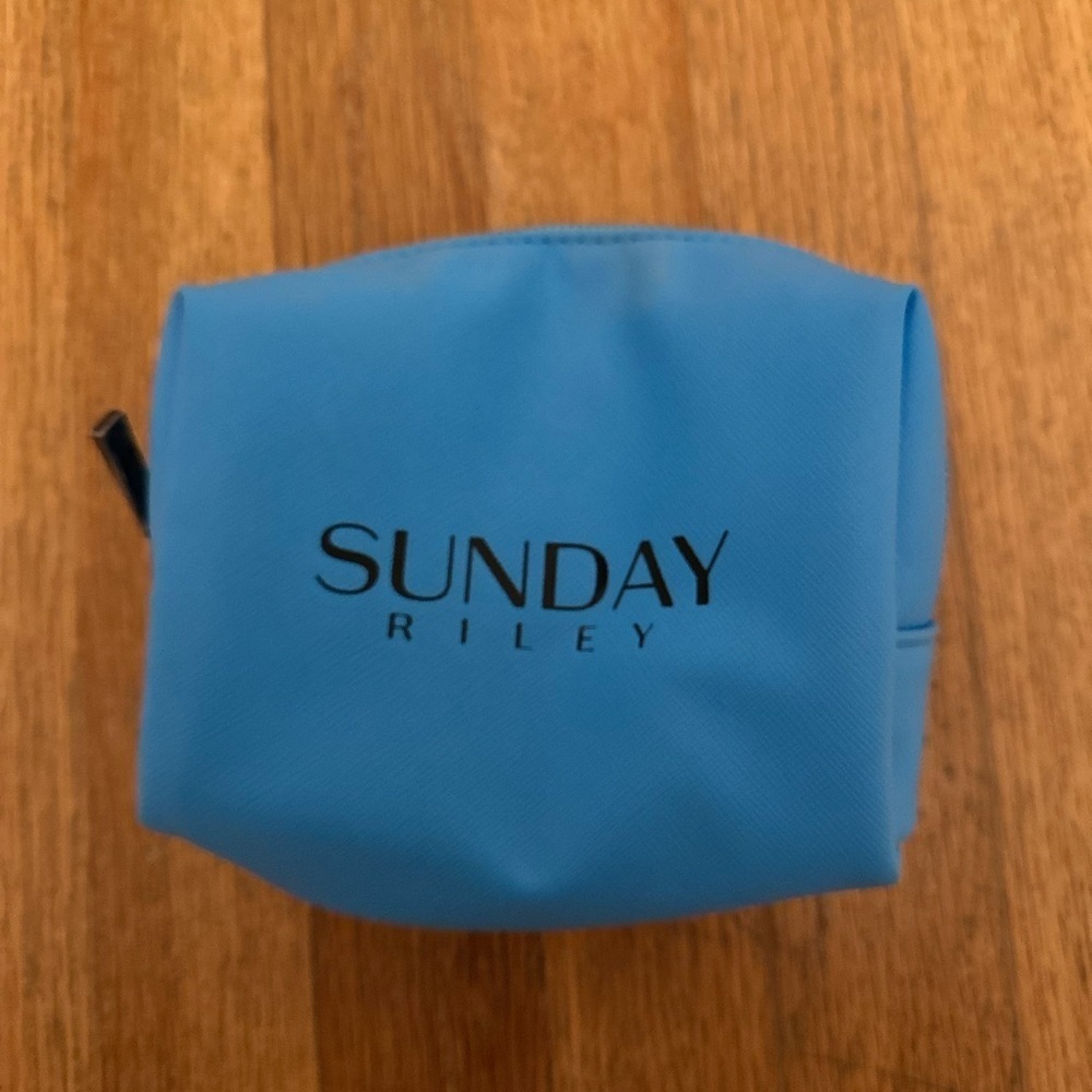 Sunday Riley Blue Travel Bag